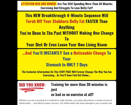 New 4-minute Fighter Abs - Highest Converting Ab Offer On The Internet