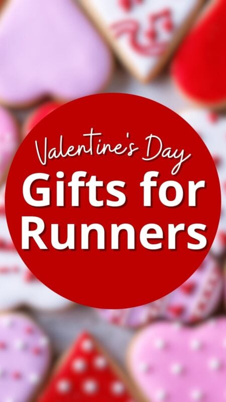 white text on red Valentine's Day gifts for runners